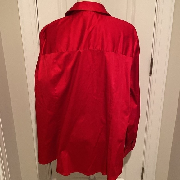 Lane Bryant size 28 women’s blouse stretchy new with tags red - Picture 3 of 8